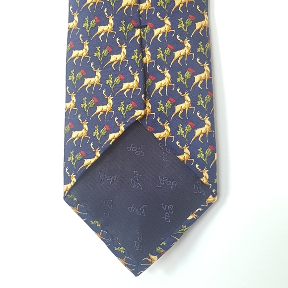 [GAP] Reindeer and Thistle Silk Tie - Picture 1 of 7